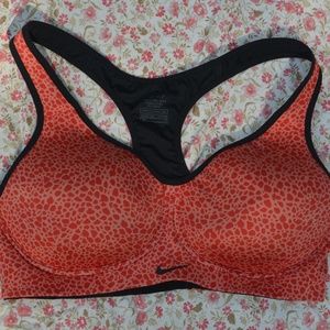 Nike Pro Rival Sport Bra Racerback Dalmation 34C